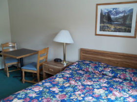 Single Queen Pet Friendly Room Flathead Lake Inn